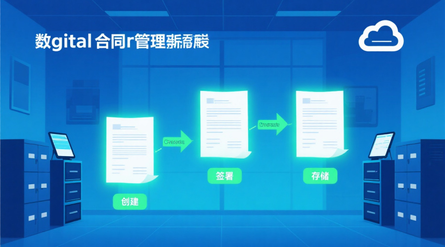 如何通过数字化实现合同的全生命周期管理？