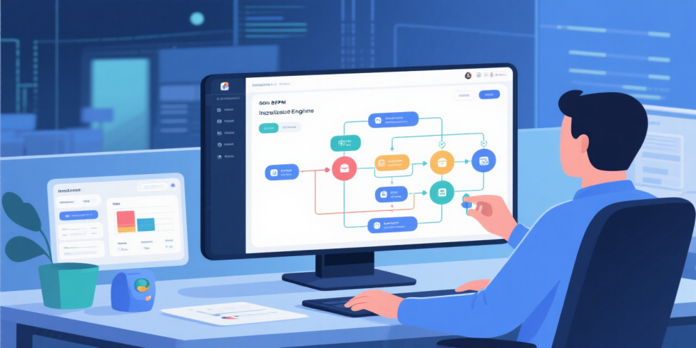 如何通过可视化流程引擎配置业务流程？