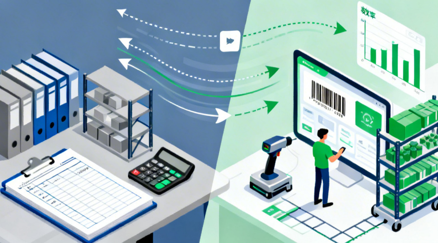 进销存的原理性对比：传统管理 vs 数字化进销存
