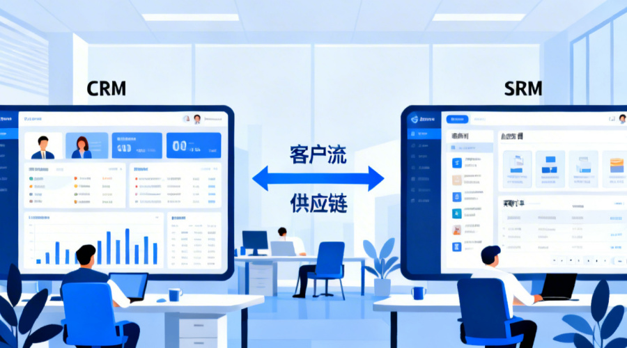 SRM系统与CRM的区别是什么？客户管理与供应商管理的本质差异