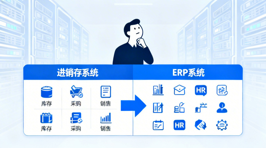 进销存和ERP的区别是什么？用表格告诉你本质差异