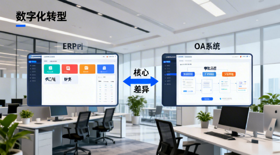ERP与OA的区别是什么？对照解析两者的本质差异