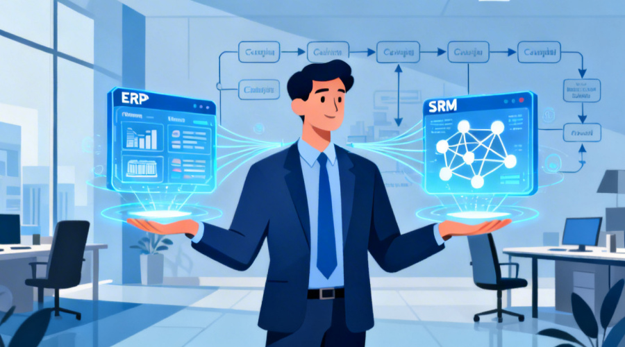 SRM软件与ERP的区别是什么？供应链管理的核心差异对比