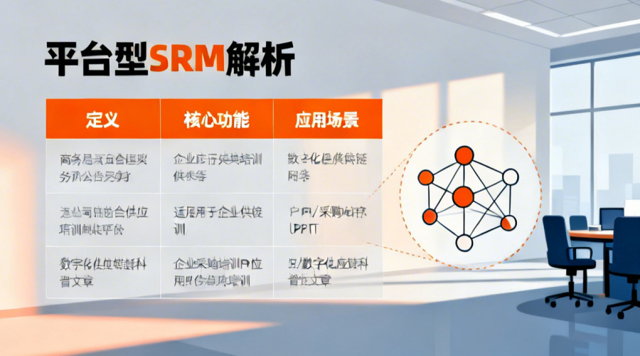 平台型SRM是什么意思？用一张表看懂定义与作用