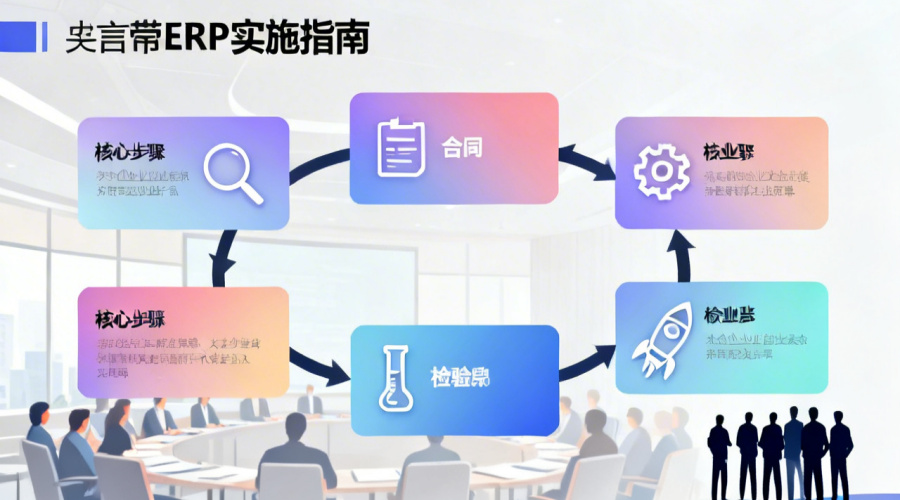 ERP实施流程有哪些步骤？从选型到上线的完整指南