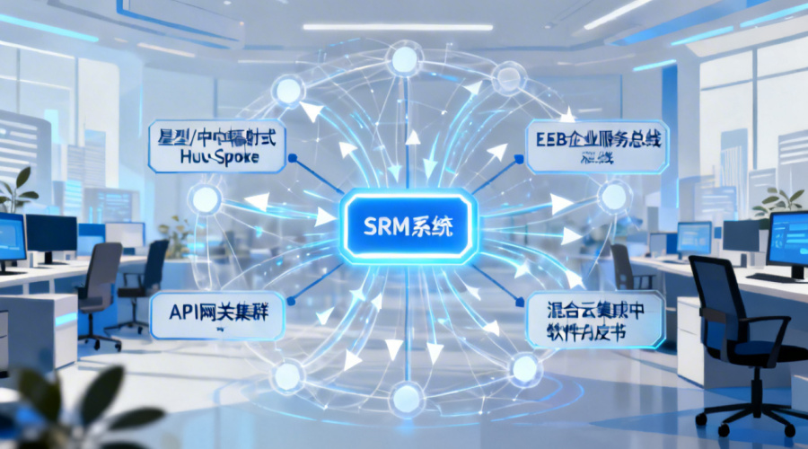 除了点对点集成，扩展SRM集成范围还有哪些架构选择？
