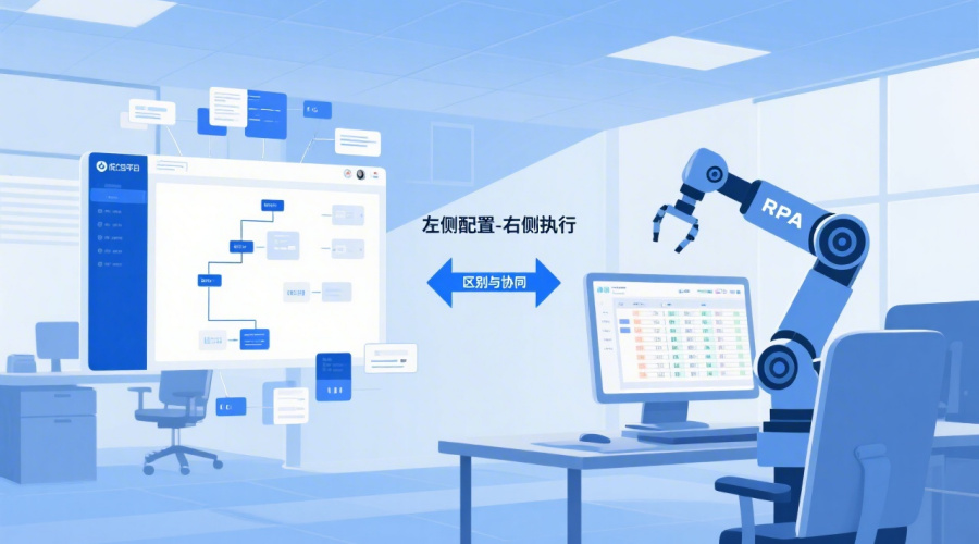 低代码和RPA区别与协同指南：2026年实现企业全面自动化的战略组合