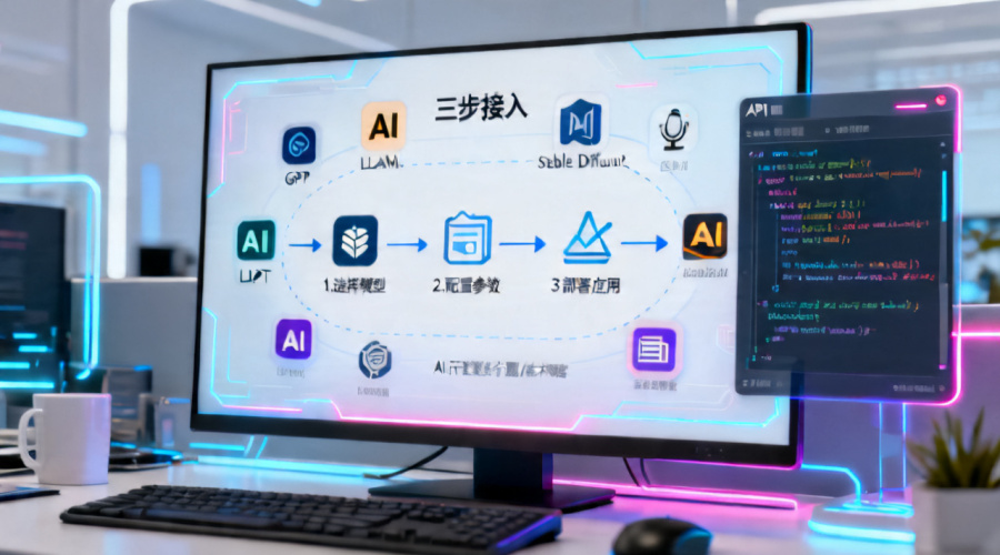大模型集成AI平台实战教程：三步实现主流AI模型快速接入与编排