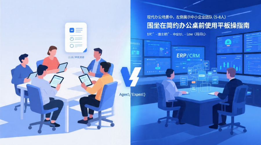 不同规模企业低代码平台怎么选？中小企业与大型集团对比分析