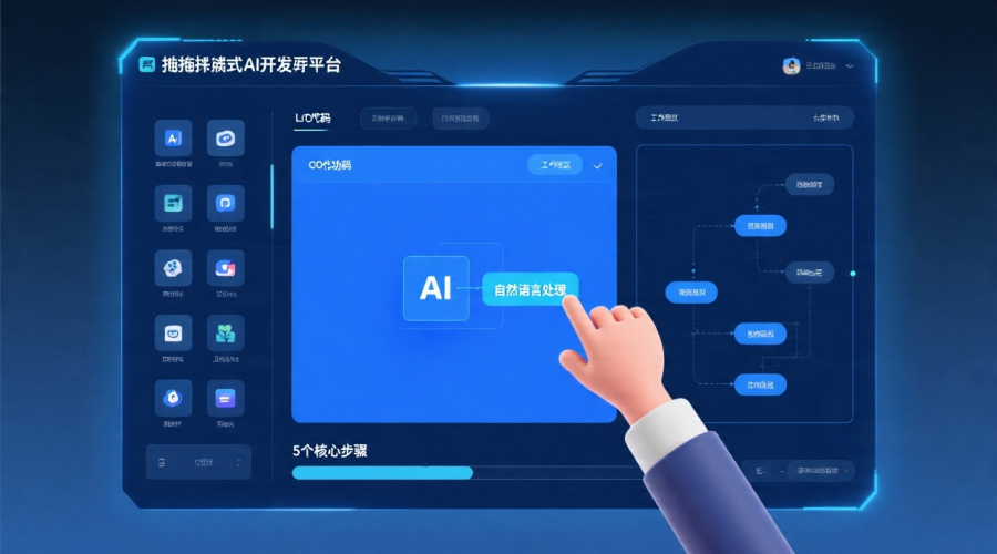 拖拽式AI应用开发平台操作指南：零代码构建智能应用的5个核心步骤