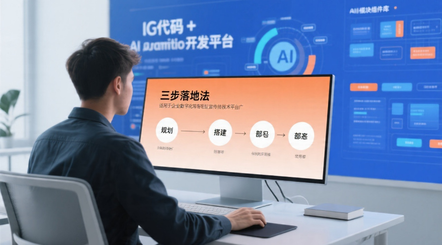 三步落地法：如何利用低代码+AI应用开发平台快速构建业务应用