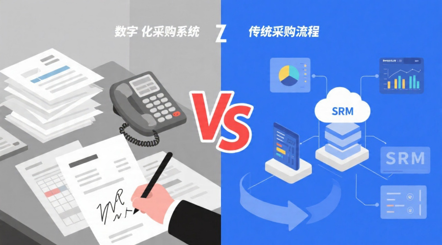 SRM作用对比传统采购：数字化升级的优势与选型要点