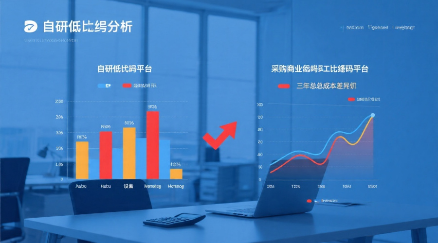 自研与采购低代码平台成本对比：三年总投入分析