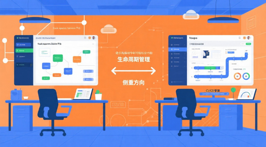 快速应用开发平台与DevOps平台对比：在生命周期管理与侧重上的不同