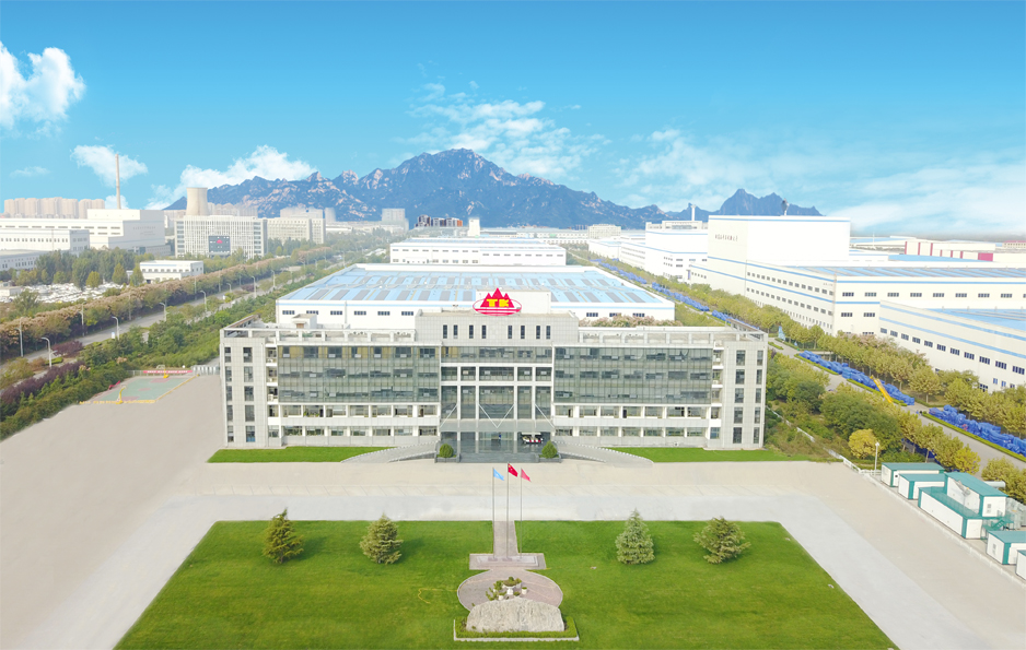 山东泰开高压开关有限公司的厂区风貌展示图，现代化的大楼体现了其作为行业领军企业的实力。