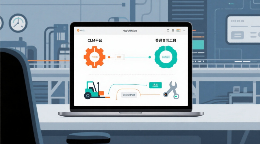 合同CLM平台与普通合同工具对比：设备管理企业选型终极指南