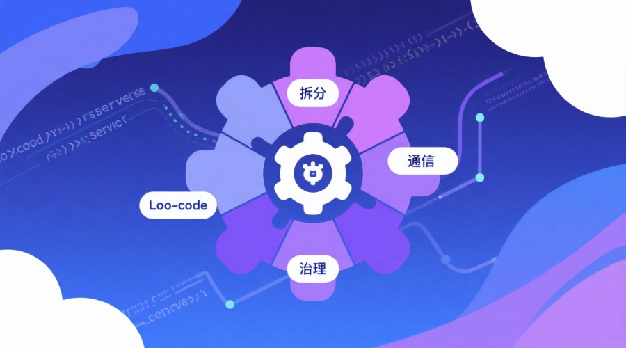 低代码微服务架构终极指南：服务拆分、通信与治理实践