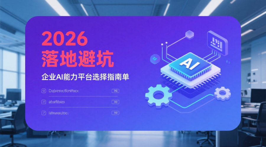 企业AI能力平台如何选？这份2026年落地避坑清单请收好