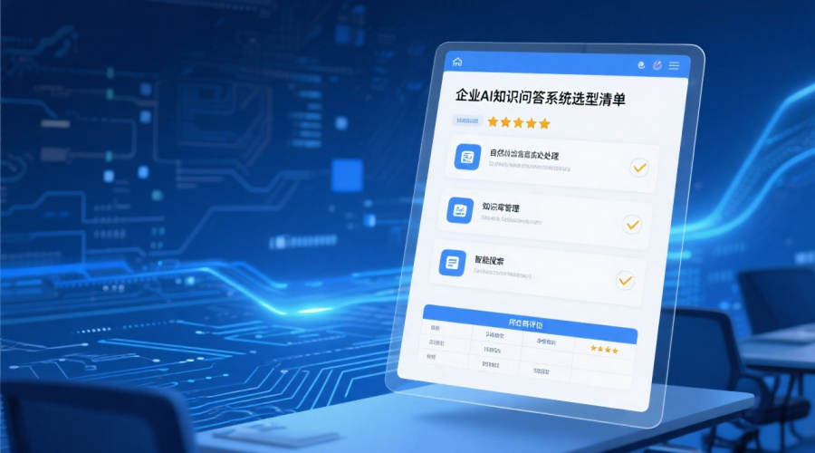 企业AI知识问答系统选型清单：五大核心功能与供应商评估要点