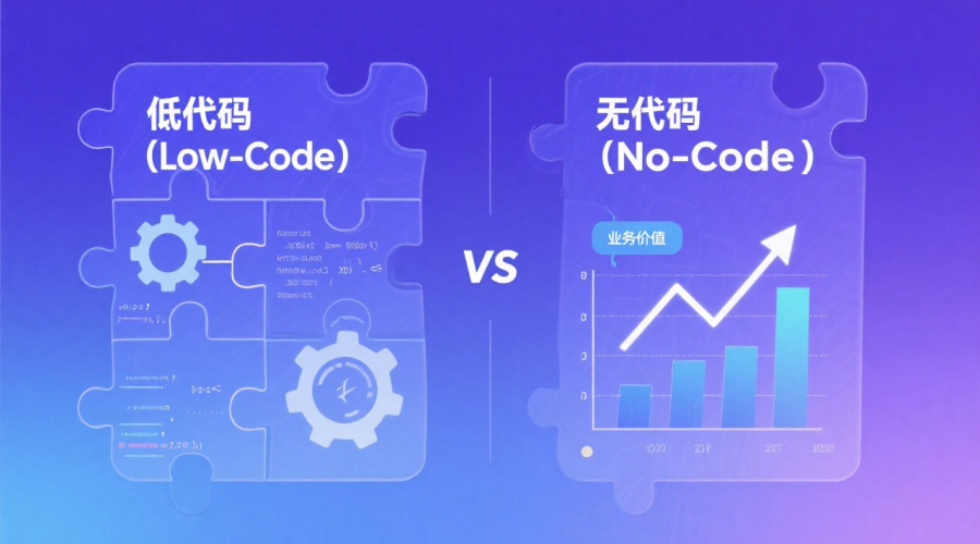 低代码 vs 无代码全面对比：从技术底层到业务价值的详细辨析