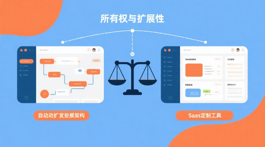 低代码软件开发平台与SaaS定制工具对比：在所有权与扩展性上的区别