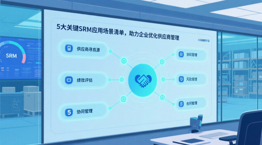 5大关键SRM应用场景清单，助力企业优化供应商管理