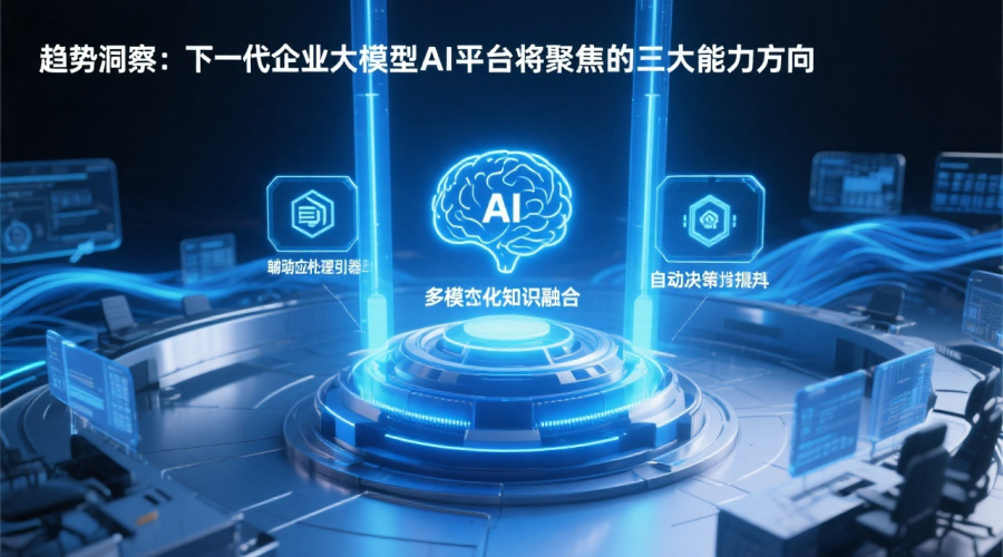 趋势洞察：下一代企业大模型AI平台将聚焦的三大能力方向