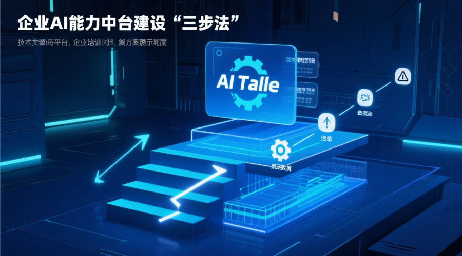 企业AI能力中台方案建设的&ldquo;三步法&rdquo;实操清单与避坑要点