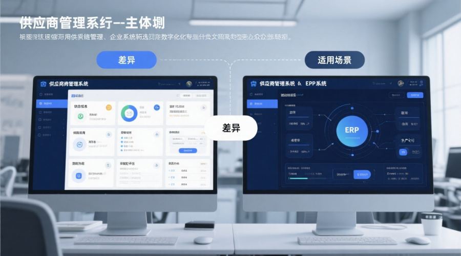 供应商管理系统与ERP对比：定义差异与适用场景解析