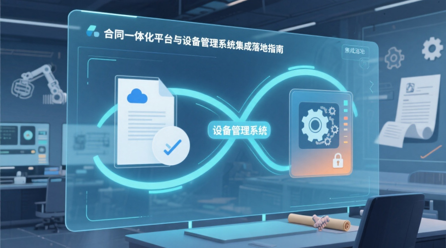 合同一体化平台与设备管理系统集成落地指南