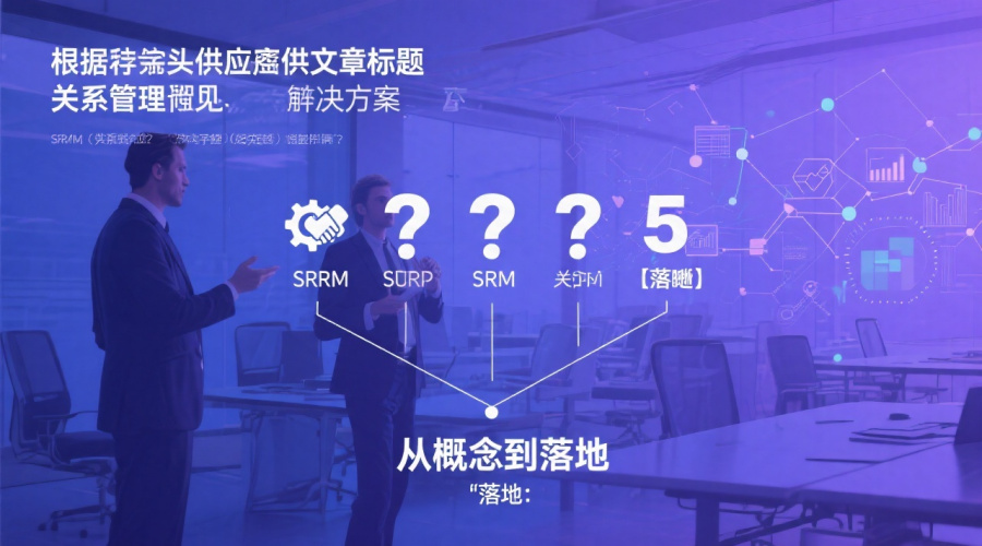 从概念到落地：用这5个问题理解SRM解决方案的真正含义