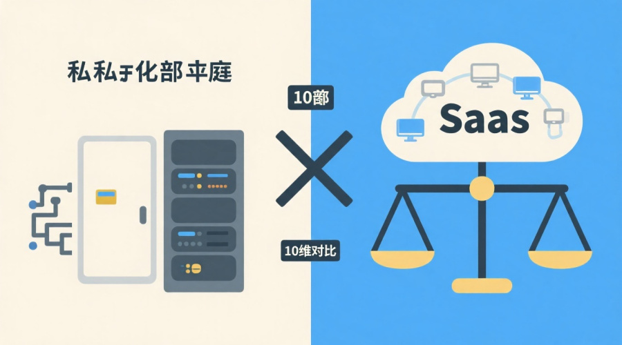 SRM私有化部署 vs SaaS：10个维度对比帮你选对系统