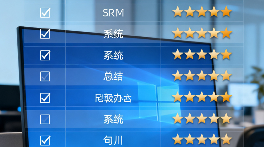 SRM系统怎么选？2024最新对比清单（附评分表）