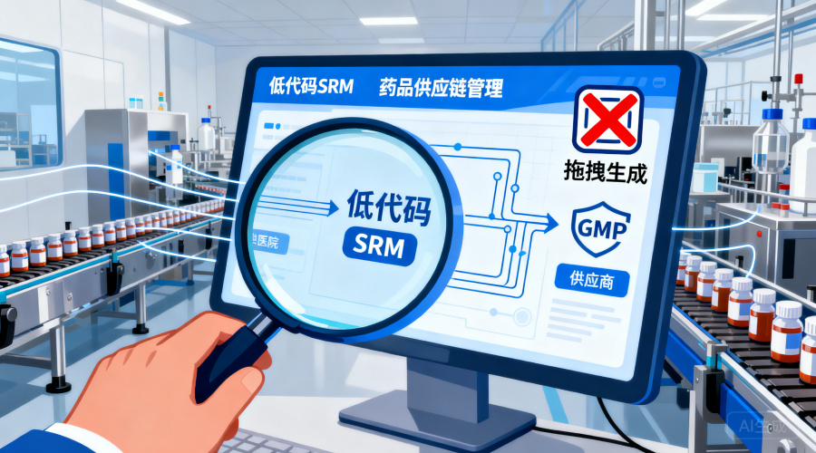 医药行业低代码SRM系统怎么选？别再被&ldquo;拖拽生成&rdquo;忽悠了