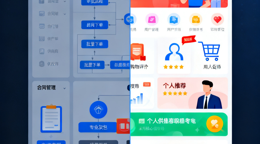 企业采购门户与综合电商平台的核心区别解析
