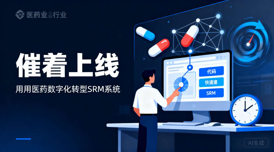 医药行业业务部门催着上线，低代码SRM系统怎么选最快？