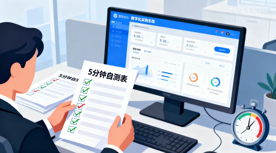 数字化采购系统怎么选？5分钟自测表拿走不谢