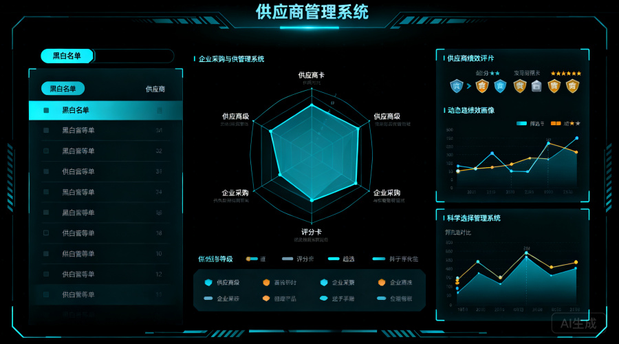 从黑白名单到绩效画像，供应商管理系统怎么选才科学