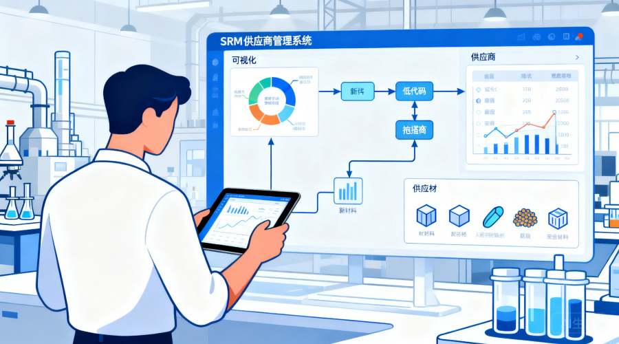 新材料行业不想被IT卡脖子？低代码SRM系统怎么选业务自己也能上手