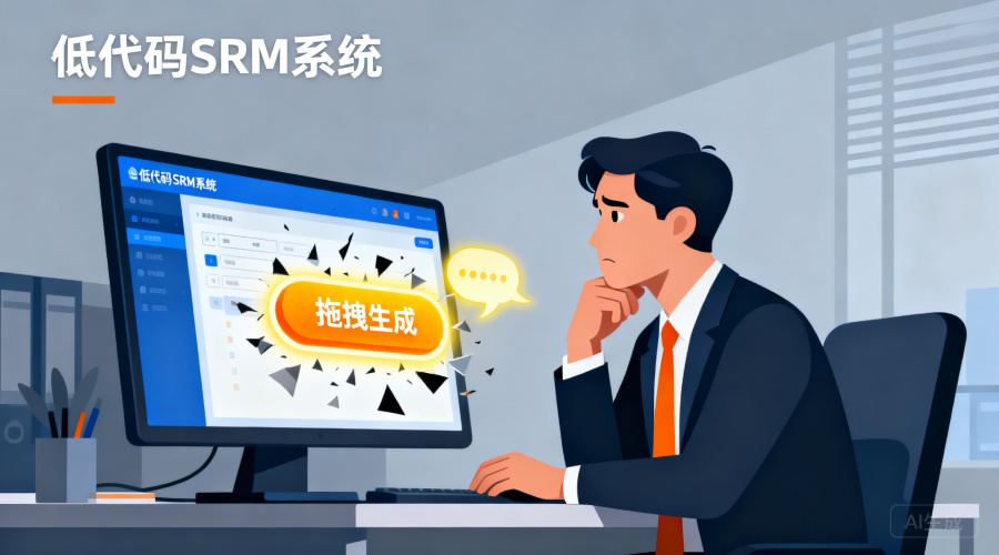 服务行业低代码SRM系统怎么选？别再被&ldquo;拖拽生成&rdquo;忽悠了