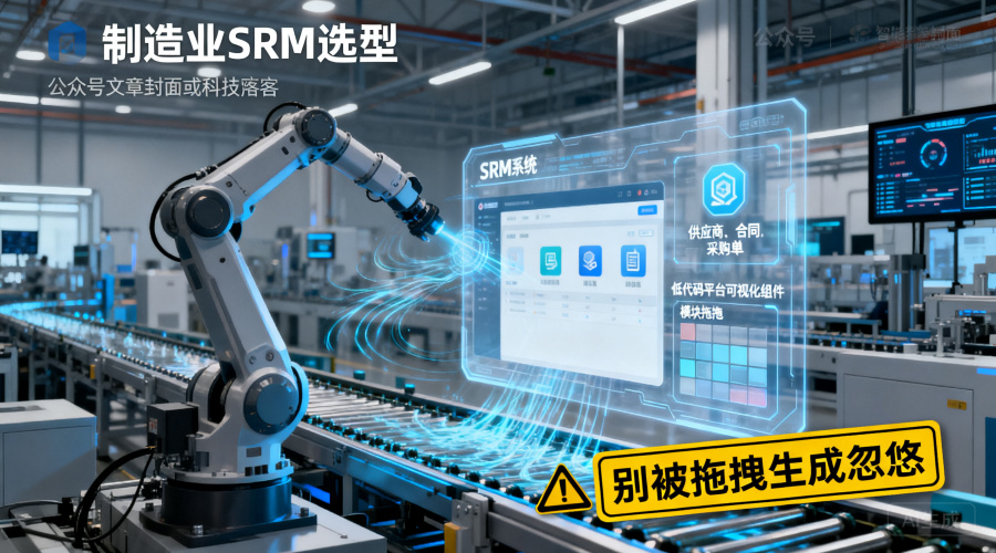 制造业低代码SRM系统怎么选？别再被&ldquo;拖拽生成&rdquo;忽悠了