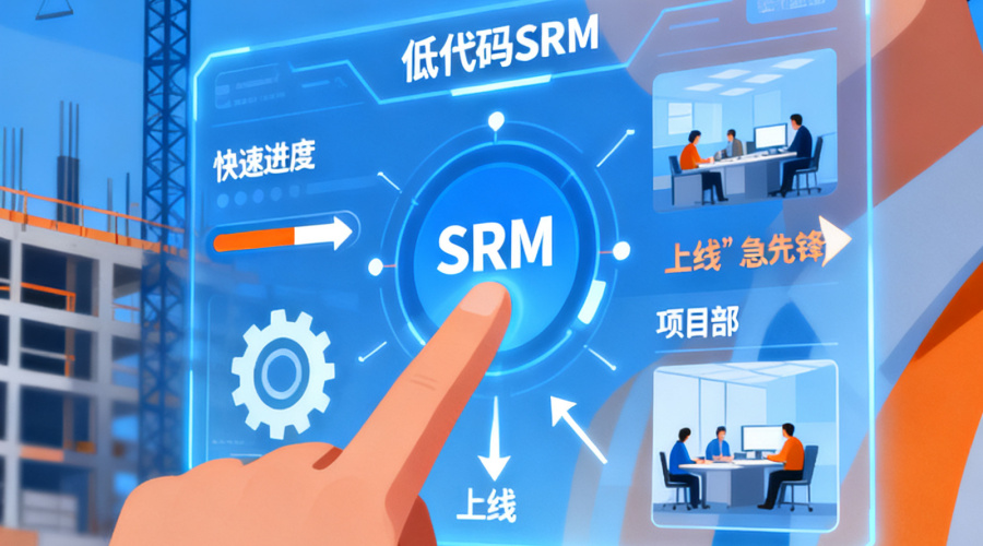 建筑行业业务部门催着上线，低代码SRM系统怎么选最快？