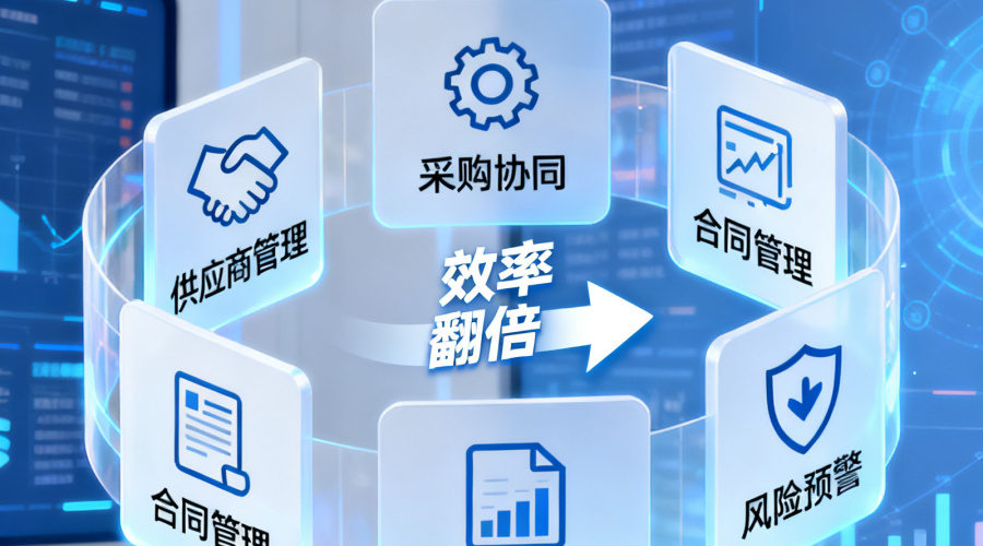 采购效率翻倍的SRM系统怎么选？看这5个功能就够了