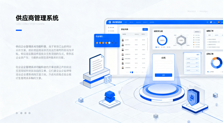 供应商管理系统功能有哪些？一文搞懂核心模块与价值