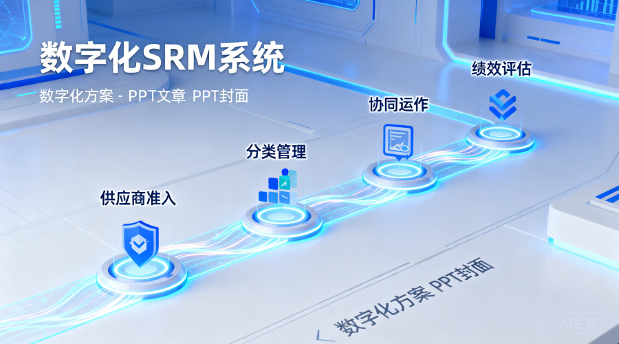数字化SRM怎么落地？从供应商准入到绩效评估的四步实施路径