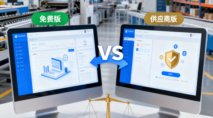 免费版供应商管理软件系统 vs 付费版对比：中小制造企业选型指南