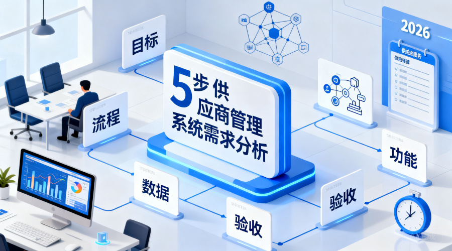 供应商管理系统需求分析怎么做？2026年5步流程与实操清单