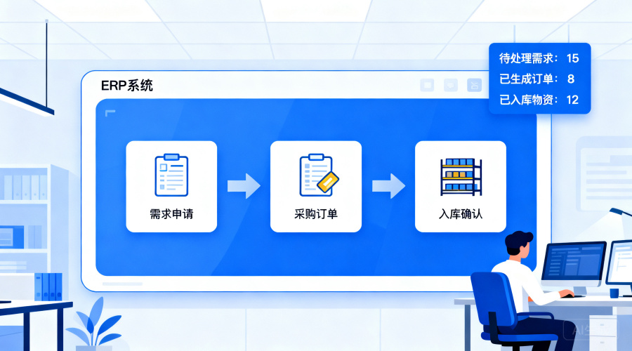 erp系统采购管理怎么做？3步搭建从需求到入库的数字化流程
