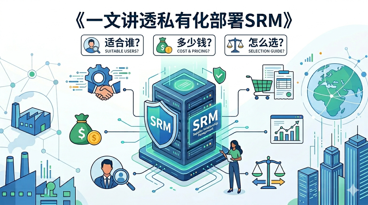 一文讲透私有化部署SRM：适合谁？多少钱？怎么选？