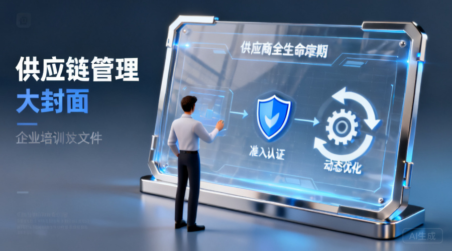 供应商全生命周期管理：准入认证+动态优化，照着做就行